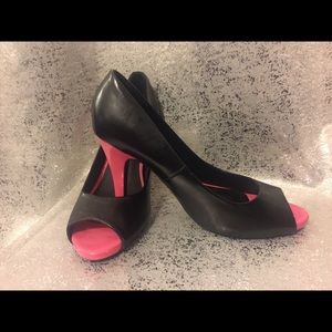 Lane Bryant peeptoe heels